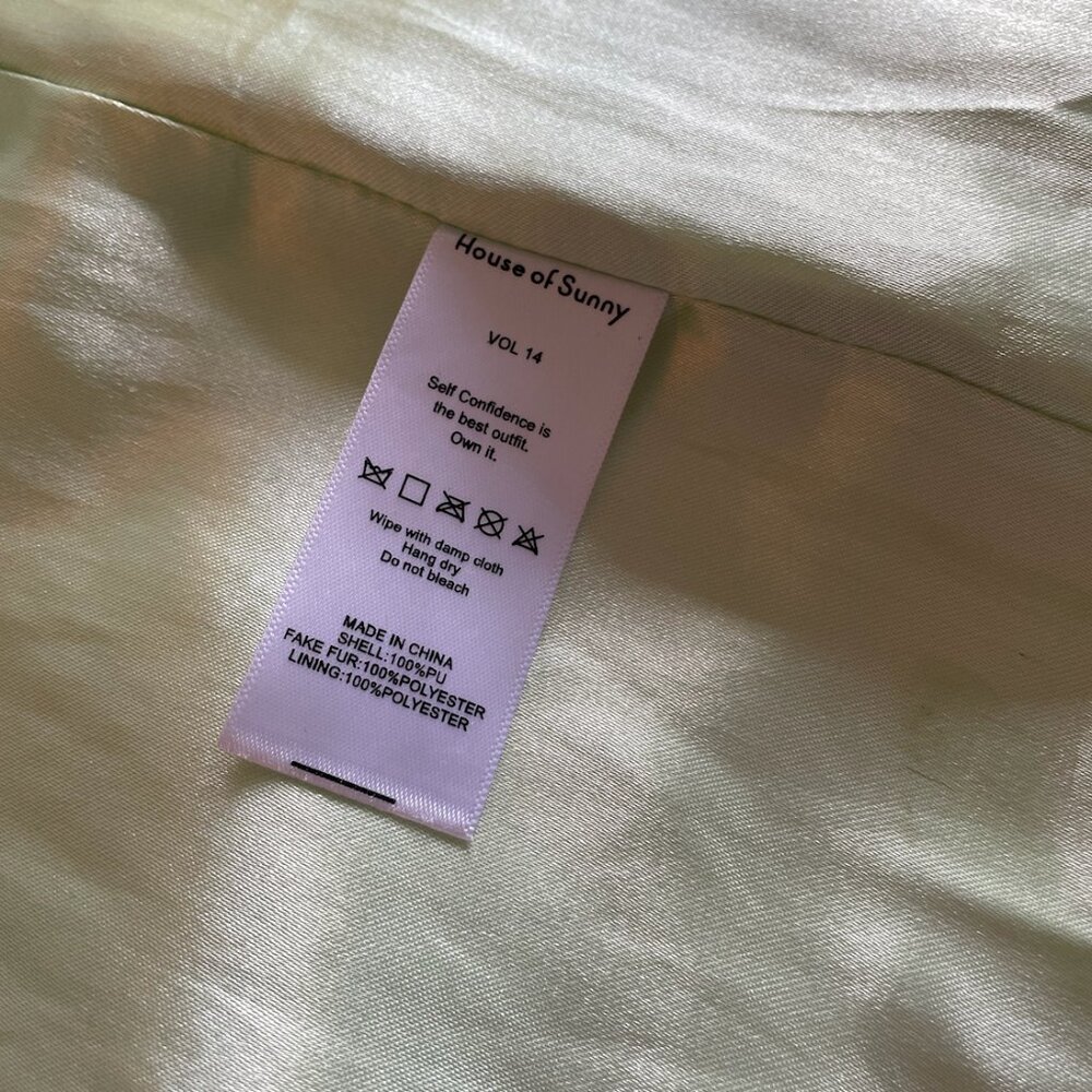 House of Sunny "Penny" mint green statement coat - Picture 10 of 10